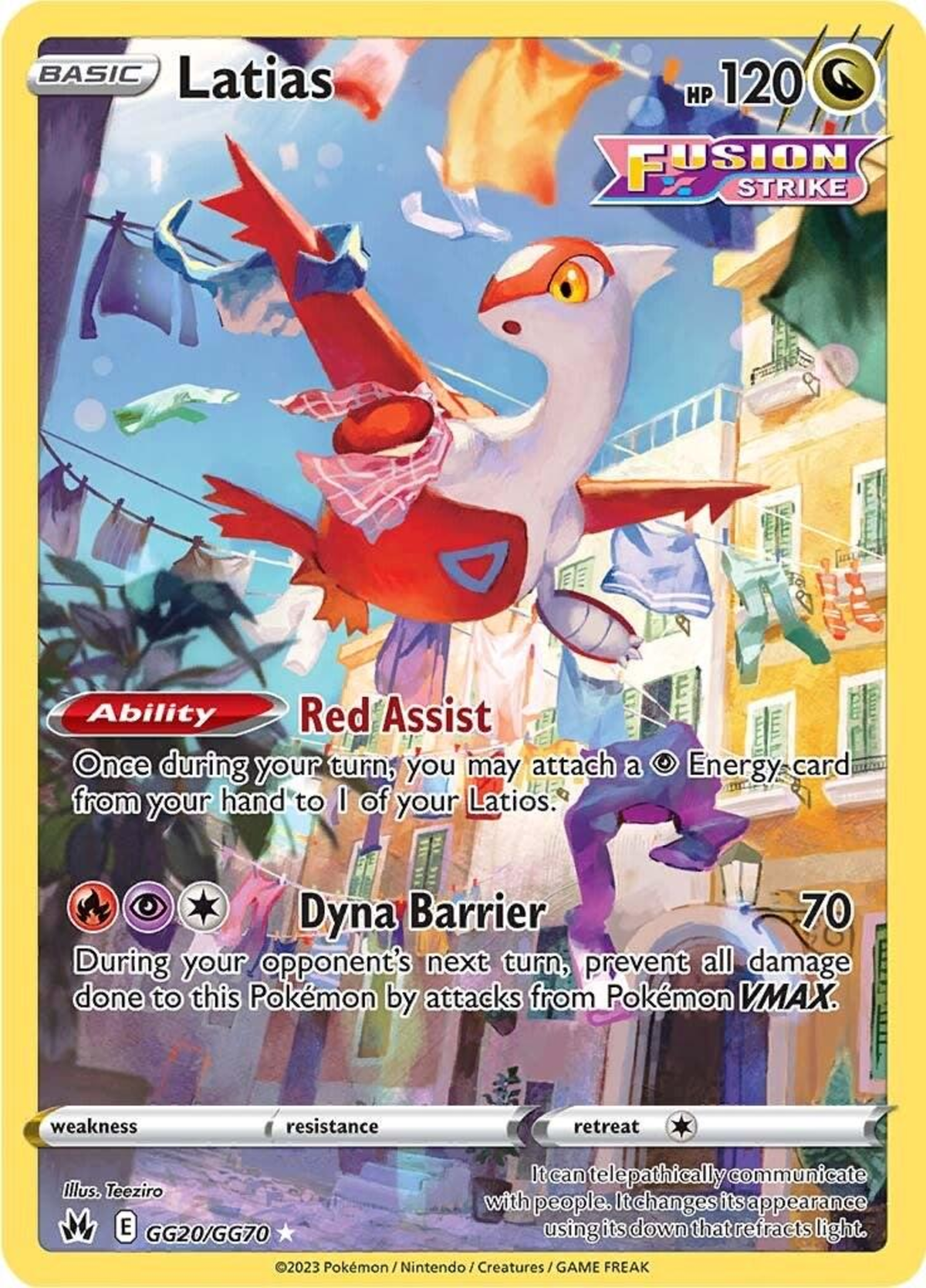 Latias #GG20 PSA8