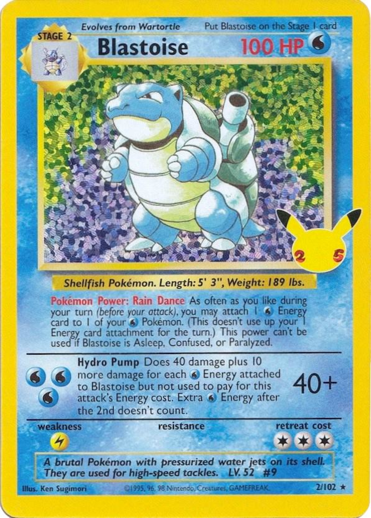 Blastoise #2 PSA9
