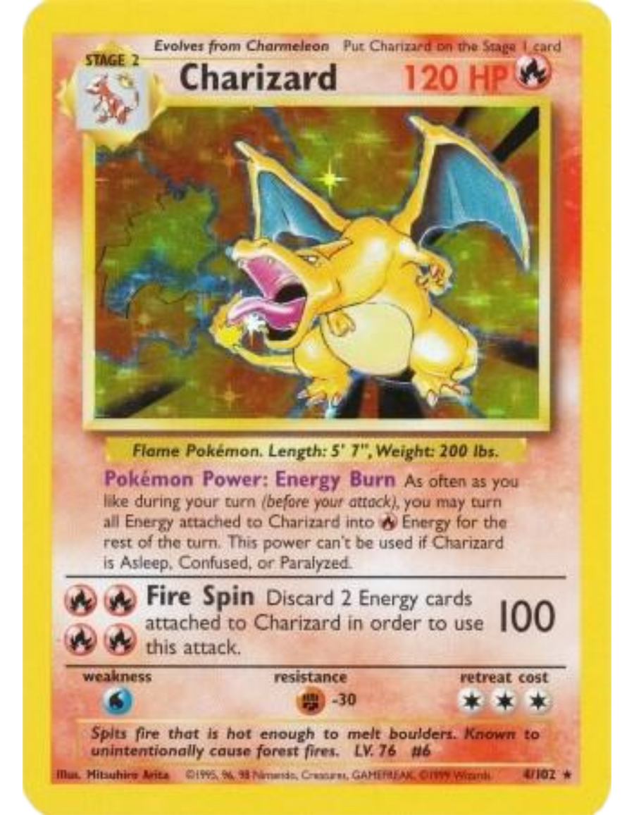 Epic glowing Pokemon card