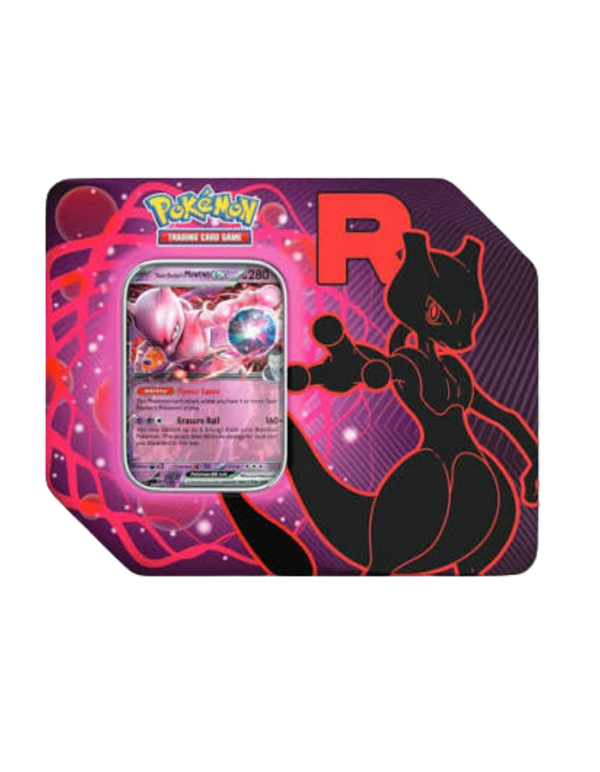 Destined Rivals Team Rocket Mewto Tin (OPEN/EMPTY)