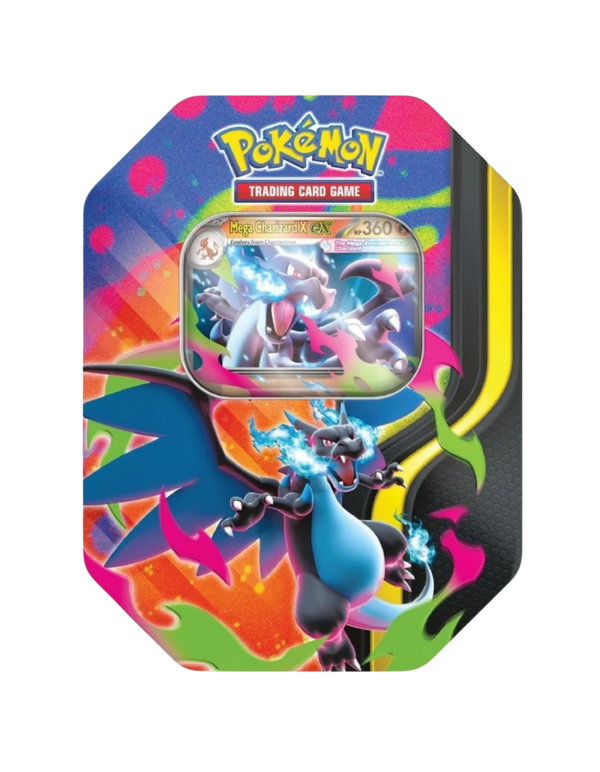 Phantasmal Flames Mega Charizard X Tin (OPEN/EMPTY)