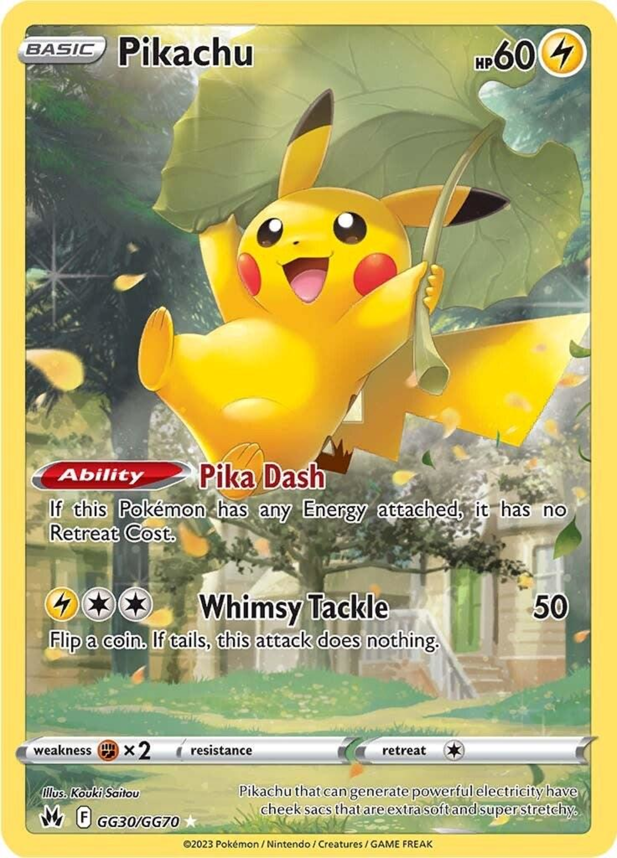 Pikachu #GG30 PSA7