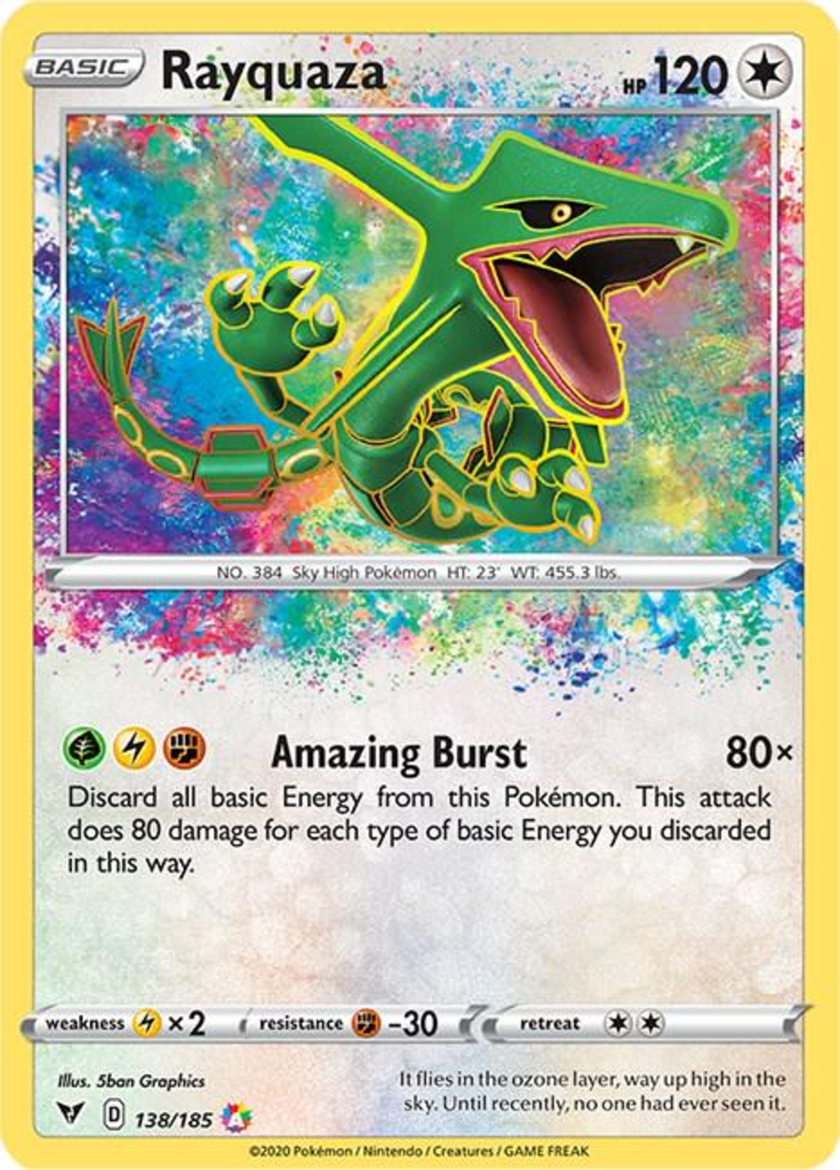Rayquaza #138 PSA8