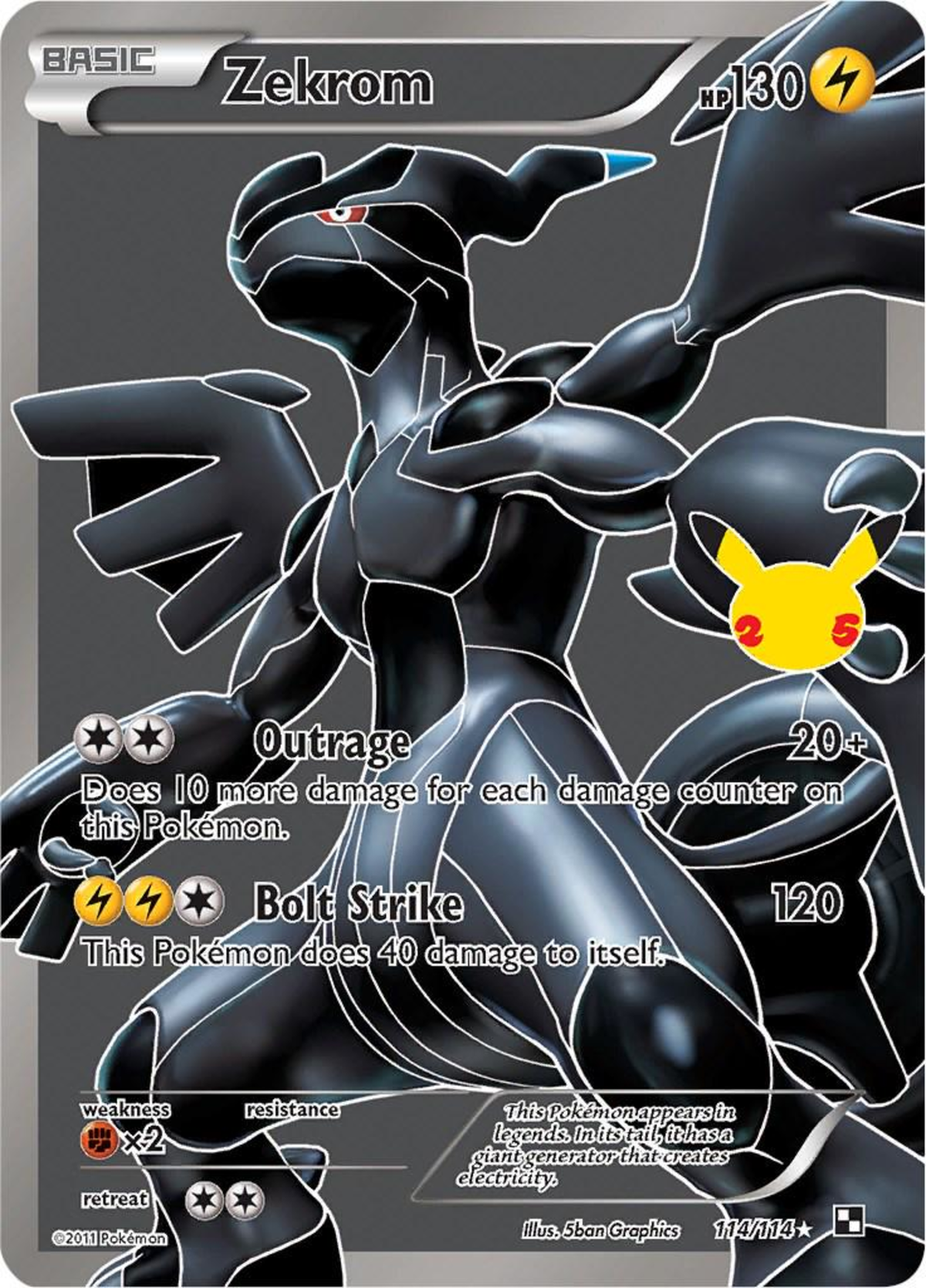 Zekrom #114 PSA8